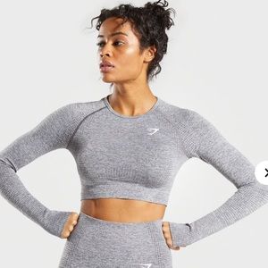 Gym Shark Long Sleeve Crop Top